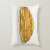 可愛いパンケーキのメープルシロップ アクセントクッション (正面(垂直))