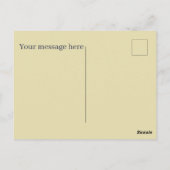 可愛いパンケーキ好きの文字 ポストカード (裏面)