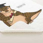 可愛いパンゴリン卒業漫画 シェルパブランケット (3/4)