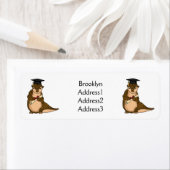 可愛いパンゴリン卒業漫画 ラベル (インサイチュ)