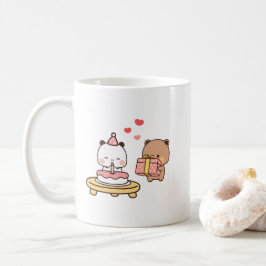 可愛いパンダのカップルhugin、bubuとdudu愛 コーヒーマグカップ