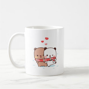 可愛いパンダのカップルhugin、bubuとdudu愛 コーヒーマグカップ