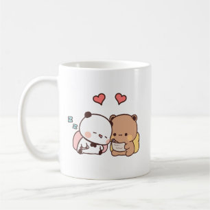 可愛いパンダのカップルhugin、bubuとdudu愛 コーヒーマグカップ