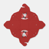 可愛いパンダのベアペアボックス付きクリスマスアニメ フェイバーボックス (折り畳みなし)