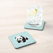 可愛いパンダを描いた赤ちゃんブルー コースター (右側)