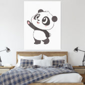 可愛いパンダベアなびく – Canvas Print キャンバスプリント (インサイチュ (寝室))