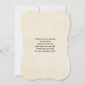 可愛いパンダベアーホールディングブーケバラありがとう サンキューカード (裏面)