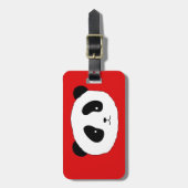 可愛いパンダベア顔モダンおもしろいby LeahG ラゲッジタグ (正面縦)