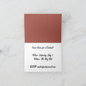 可愛いパーキー豚の漫画、ファーム動物のインクスケッチ カード (内部)