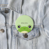 可愛いパーソナライズされたかわいいのぞきブカエル 缶バッジ (インサイチュ)