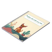 可愛いパーソナライズされたかわいいドッグノート ノートブック (左側)