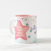 可愛いパーソナライズされたがん〔占星術の〕十二宮図サインMug for Girl ツートーンマグカップ (正面左)