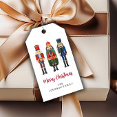 可愛いパーソナライズされたくるみ割り人形メリークリスマス ギフトタグ
