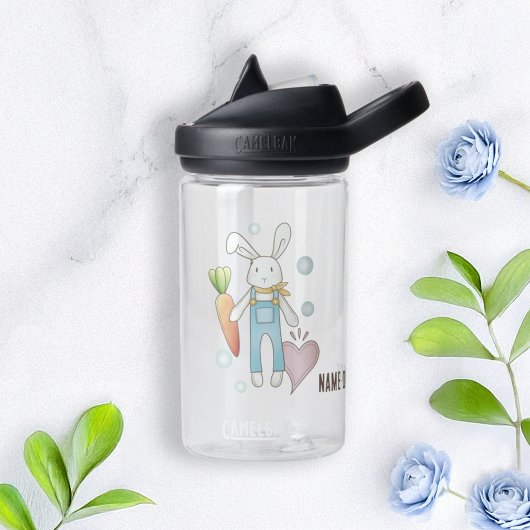 可愛いパーソナライズされたぬいぐるみアニマルバニーの子供 ウォーターボトル