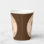 可愛いパーソナライズされたひげ竜トカゲの誕生日 紙コップ (右)