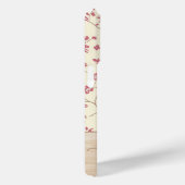 可愛いパーソナライズされたみすぼらしいシックなフローラウッドモノグラム Case-Mate iPhoneケース (裏面 / 右)