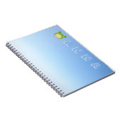 可愛いパーソナライズされたアヒル ノートブック (右側)