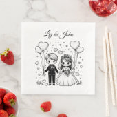 可愛いパーソナライズされたカップル結婚名 (インサイチュ)