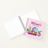 可愛いパーソナライズされたガーデニング雑誌 ノートブック (内部)