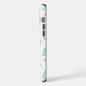 可愛いパーソナライズされたクリスマスツリー iPhoneケース (左側面)