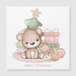 可愛いパーソナライズされたクリスマス磁気カード