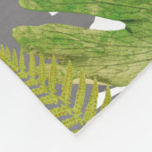 可愛いパーソナライズされたジャングル動物サファリ少年 |少女 フリースブランケット (角)