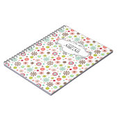 可愛いパーソナライズされたスパイラル綴じノート ノートブック (左側)