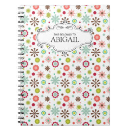 可愛いパーソナライズされたスパイラル綴じノート ノートブック