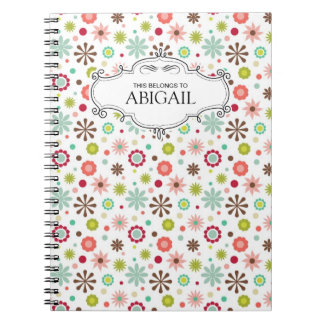 可愛いパーソナライズされたスパイラル綴じノート ノートブック