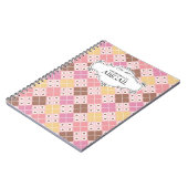 可愛いパーソナライズされたスパイラル綴じノート ノートブック (左側)