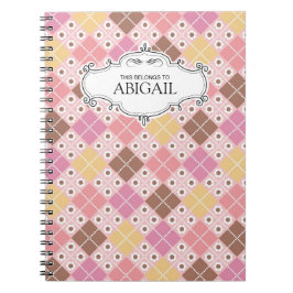 可愛いパーソナライズされたスパイラル綴じノート ノートブック