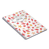 可愛いパーソナライズされたスパイラル綴じノート ノートブック (右側)