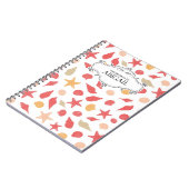 可愛いパーソナライズされたスパイラル綴じノート ノートブック (左側)