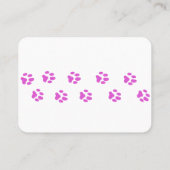 可愛いパーソナライズされたデザインの名刺 名刺 (裏面)