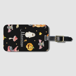 可愛いパーソナライズされたハロウィン ラゲッジタグ