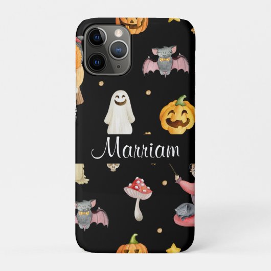 可愛いパーソナライズされたハロウィン Case-Mate iPhoneケース (裏)
