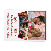 可愛いパーソナライズされたバレンタインの写真 マグネット (横)