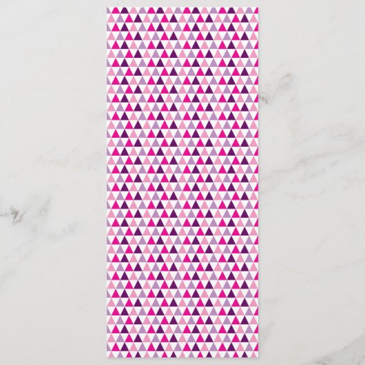 可愛いパーソナライズされたピンクの幾何学模様ブックマーク (裏面)