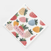 可愛いパーソナライズされたフルーツいちご柄 (コーナー)