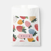 可愛いパーソナライズされたフルーツいちご柄 フェイバーバッグ (正面)