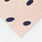 可愛いパーソナライズされたフルーツいちご柄 フリースブランケット (角)