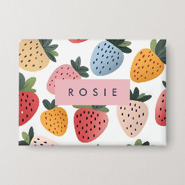 可愛いパーソナライズされたフルーツいちご柄 缶バッジ