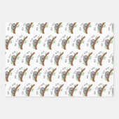 可愛いパーソナライズされたベビーコアラベアベイビーシャワー ラッピングペーパーシート (正面)