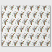 可愛いパーソナライズされたベビーコアラベアベイビーシャワー ラッピングペーパー (フラット)