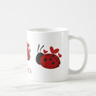 可愛いパーソナライズされたラディバグ コーヒーマグカップ