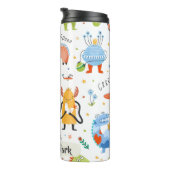 可愛いパーソナライズされた恐竜カラフルエイリアン タンブラー (回転右)