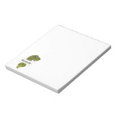 可愛いパーソナライズされた恐竜 ノートパッド (回転)