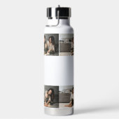 可愛いパーソナライズされた母の日の家族写真 ウォーターボトル (右面)