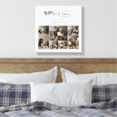 可愛いパーソナライズされた母の日の家族写真 キャンバスプリント (インサイチュ (寝室))