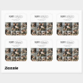 可愛いパーソナライズされた母の日の家族写真 スクエアシール (シート)